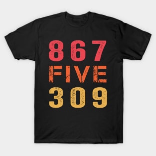 Retro Vintage Eighties Tee 8675309 Nostalgic and Funny 80's T-Shirt